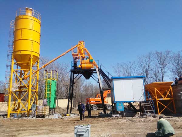 HZS25 ready mix concrete plant for sale