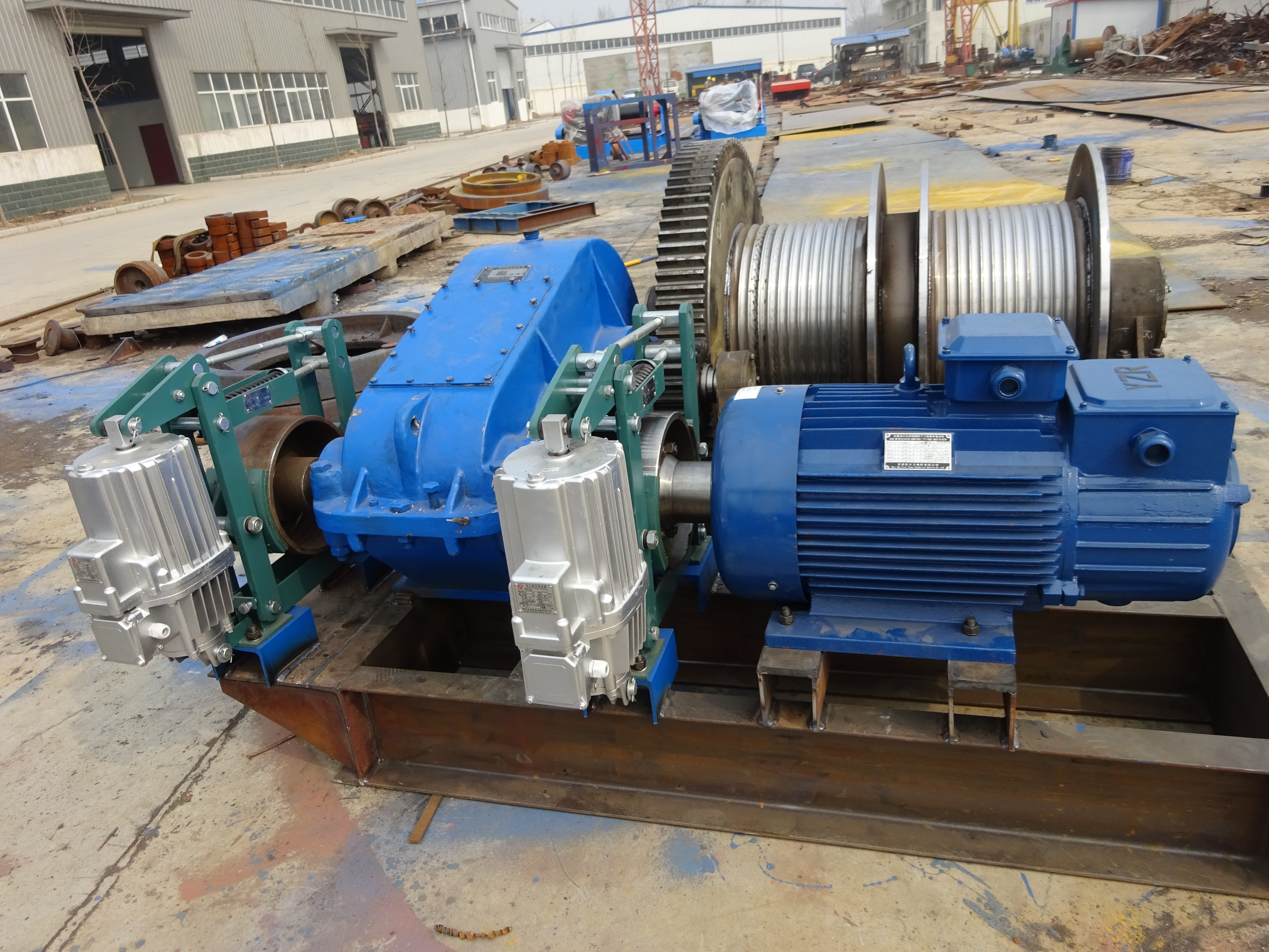 5T electric winch with double brake