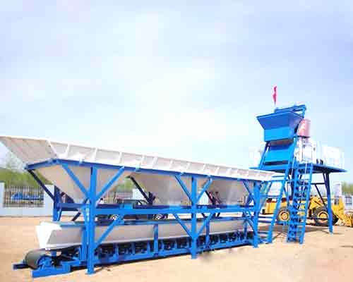 Mobile concrete batching plant