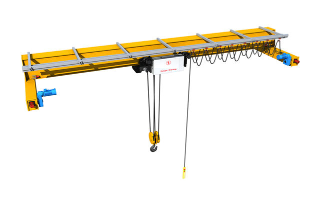 single girder remote control crane