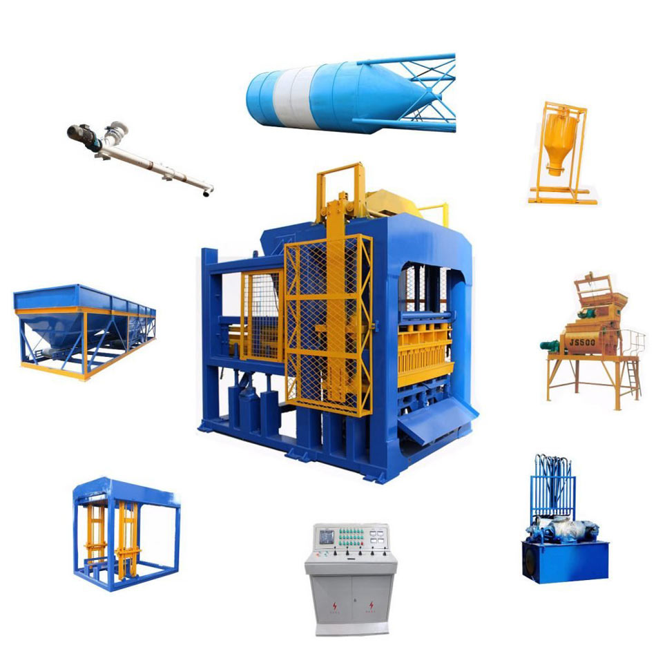 components of cement block machine