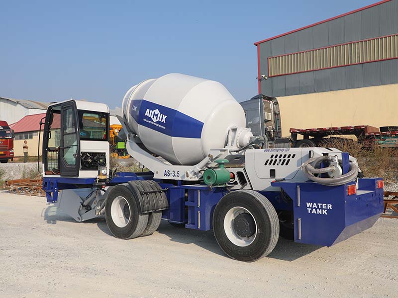 3.5 cub self loading mobile concrete mixer