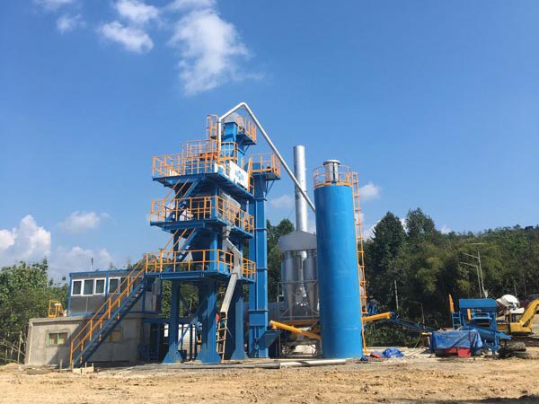 ALQ80 stationary asphalt batching mixing plant