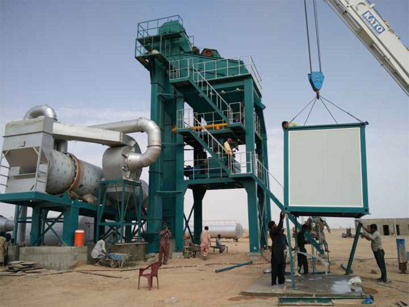 continuous asphalt mixing plant