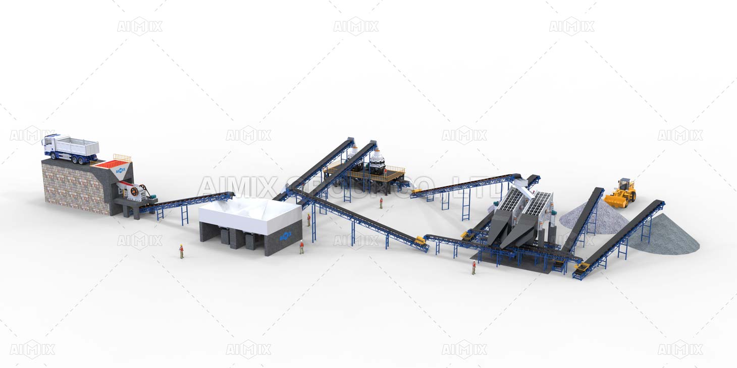 200TPH Stationary Crusher Plant for Processing Basalt