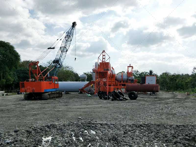 Mini batch type asphalt plant AIMIX in the Philippines