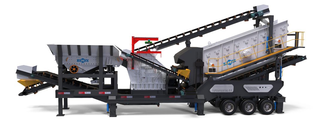 Impact type mobile granite crusher plants