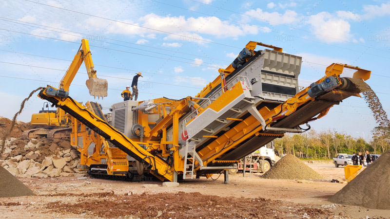 Mobile Stone Crushing and Screen Plant