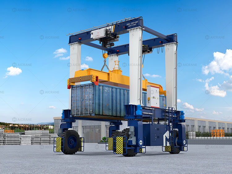 RTG mobile gantry crane for container handling