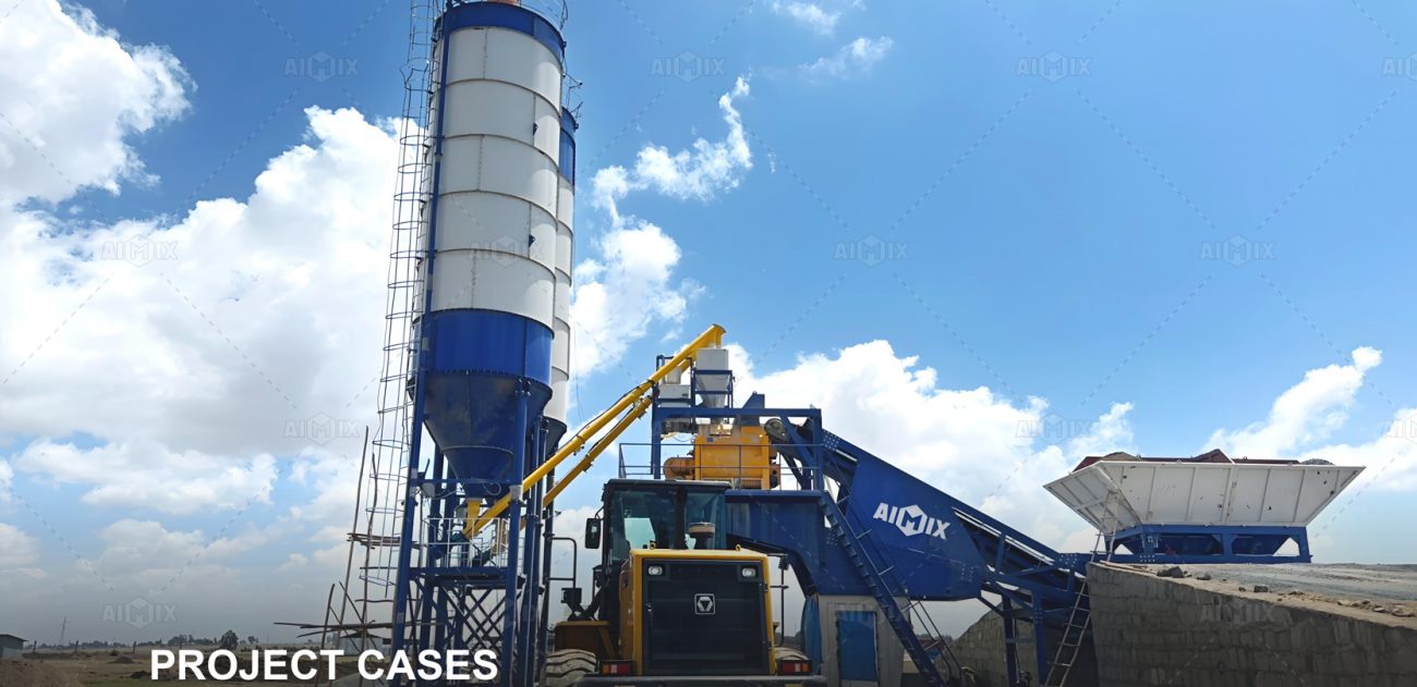 AJY60 Mobile batching plant for Ethiopia