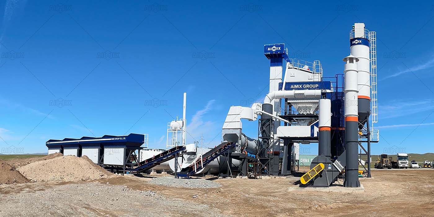 80tph ashplant plant for road building in Mongolia